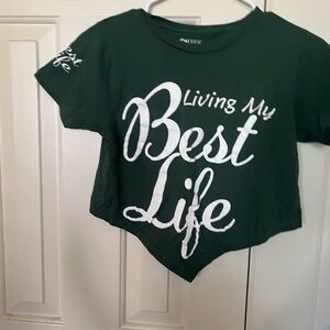 On Fire Green Cotton Tee